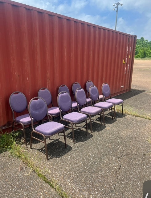 $25 ea. / Purple Stacking Chairs / Over 100 In Stock / Great Condition