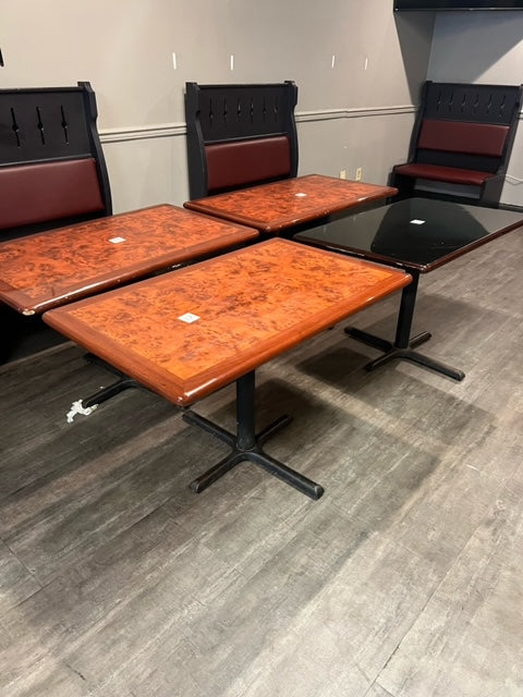 $70ea / Glazed 4 Top Restaurant Tables / Amazing Condition