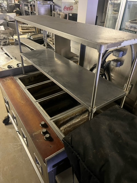 $2200 / 4 Well Electric Steam Table w/ Storage Rack / Great Piece / 4 Bay Warmer / Restaurant Equipment