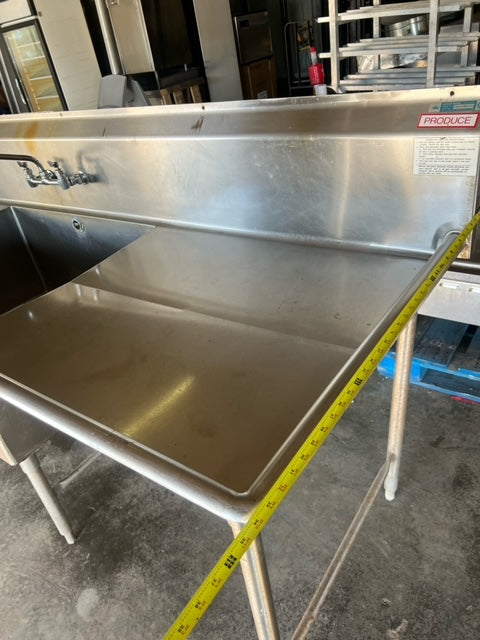 $1700 / 11 Ft Stainless Steel Sink w/ Sliding Compartment / Restaurant Equipment / Commercial Equipment