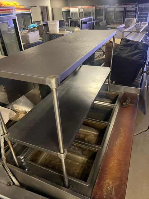 $2200 / 4 Well Electric Steam Table w/ Storage Rack / Great Piece / 4 Bay Warmer / Restaurant Equipment