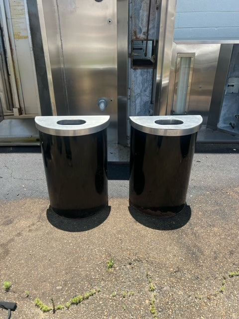 $300ea. / Stainless Steel Top Semi Circle Waste Receptacle / Great Value / Excellent Condition / Restaurant Equipment