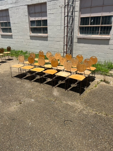 $40ea. / 25 Solid Wood Metal Frame Restaurant Chairs / Sturdy Design / Great Condition