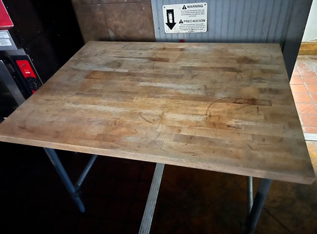 $500 / 3’x4’ Butcher Block Table / Quality Condition