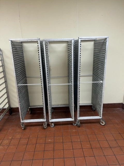 $700ea. / 3 Semi Closed Rolling Sheet Pan Racks / Great Condition / Shipping Available / Bakery Equipment