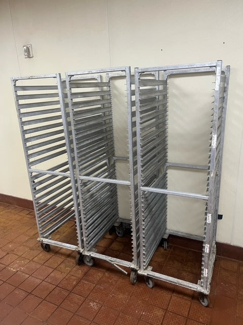 $650ea. / 3 Heavy Duty Rolling Sheet Pan Racks / Great Condition / Shipping Available / Bakery Equipment