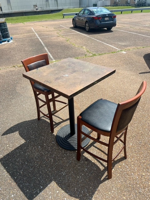 $70ea / 9 Wooden Snake Skin Designed Barstools / Great Condition