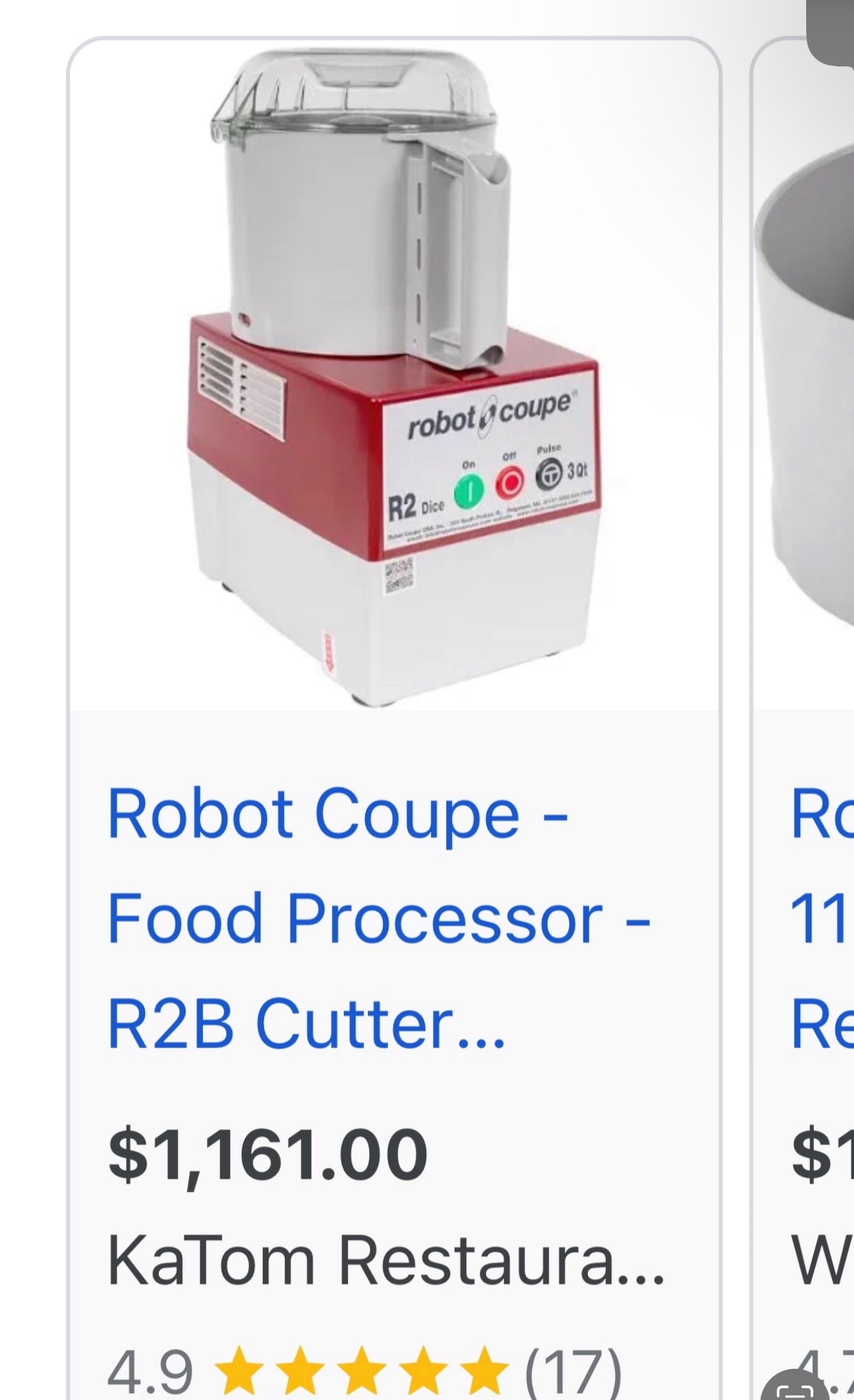 $1000 OBO/ Robot Coupe - Food Processor - R2B Cutter / NEW Condition / Never Used / Ready for Pickup or Delivery