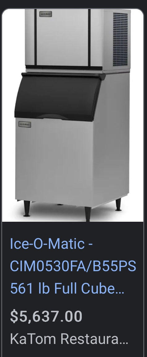 $3500 / 500lb Ice-O-Matic Ice Machine / Great Condition / Ready for Pickup or Delivery / Restaurant Equipment / Bar Equipment / Food Equipment