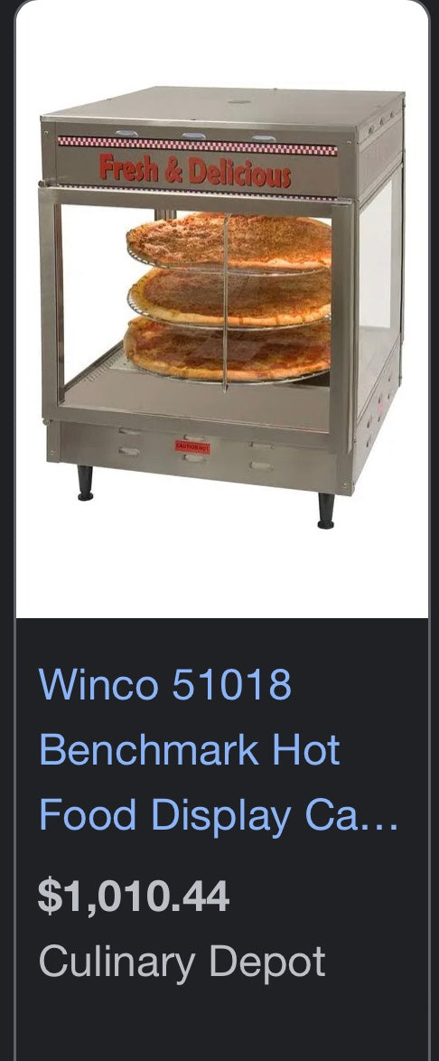 $700 / Winco Pizza Display Warmer / Great Condition