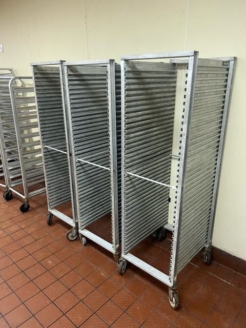 $700ea. / 3 Semi Closed Rolling Sheet Pan Racks / Great Condition / Shipping Available / Bakery Equipment