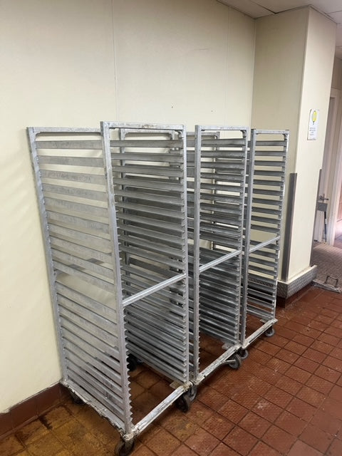 $650ea. / 3 Heavy Duty Rolling Sheet Pan Racks / Great Condition / Shipping Available / Bakery Equipment