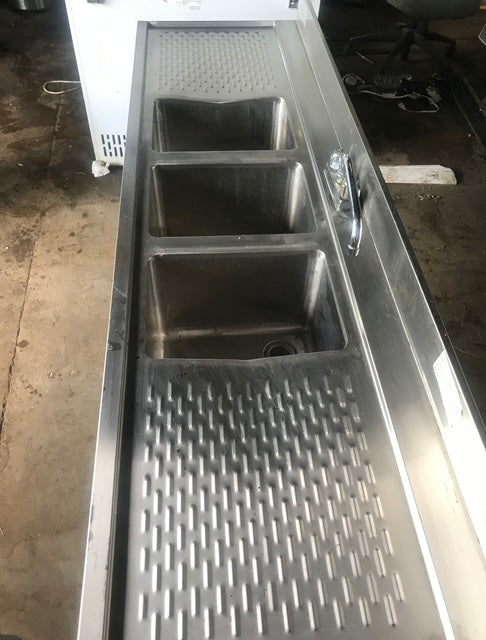 $800 / 72” Bar Sink MN:CRB-63C / Great Condition / Bar Equipment