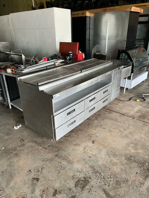 $5000 OBO / 83in 6 Drawer Flip Top Delfield Prep Table / Great Condition / Verified by Licensed Technitican