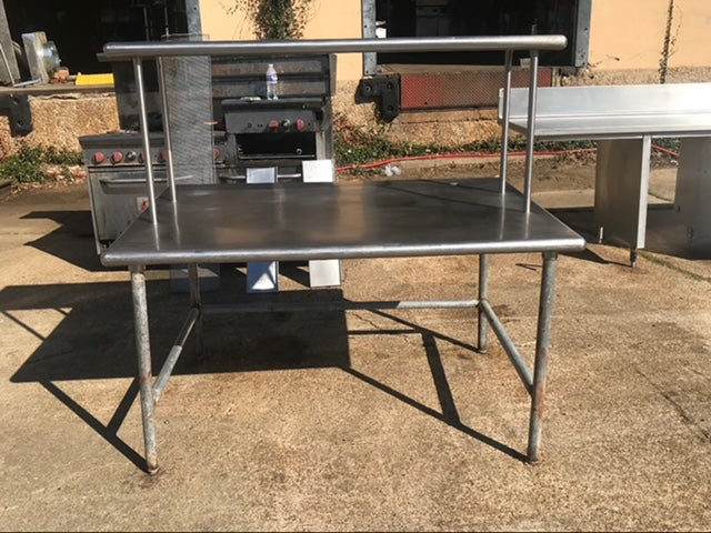 $650 / 60in x 43in Table with Storage Rack / Stainless Steel Table / Very Strong / Restaurant Equipment