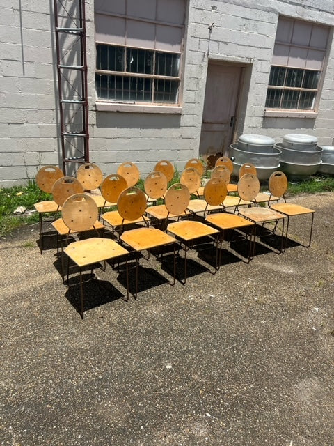 $40ea. / 25 Solid Wood Metal Frame Restaurant Chairs / Sturdy Design / Great Condition