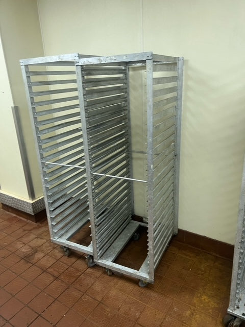 $550ea. / 2 Metro Rolling Bakers Carts / Sheet Pan Racks / Great Condition / Shipping Available / Bakery Equipment