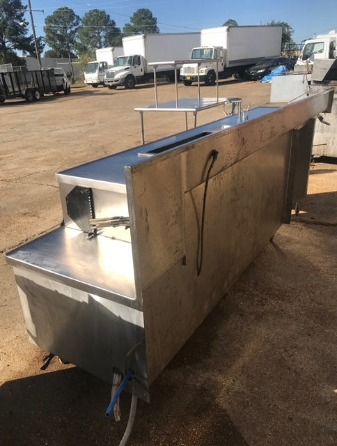 $5000 / OBO 11Ft Stainless Steel Fixture w/ Built in Ice Well and Rinsing Station / Bar Equipment / Custom Made Stainless Steel / Restaurant Equipment / Quality Restaurant Equipment