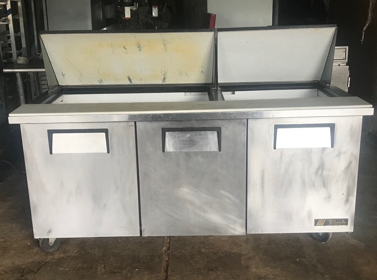 $2500ea / TRUE TSSU-72 / 3 Door True Refrigerated Preptable / Great Condition / Certified by Licensed Technician