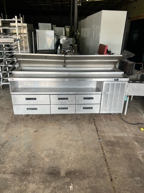 $5000 OBO / 83in 6 Drawer Flip Top Delfield Prep Table / Great Condition / Verified by Licensed Technitican