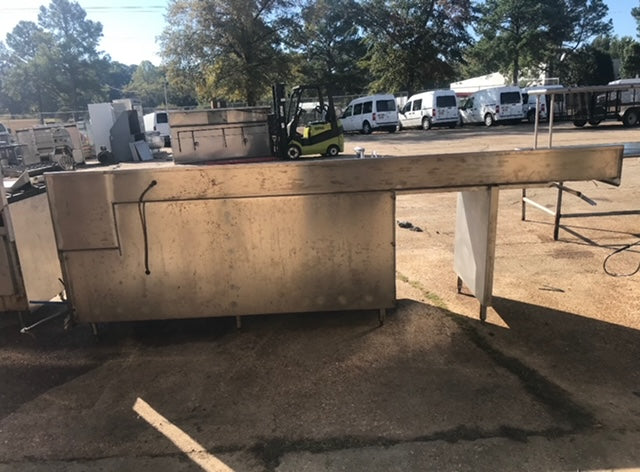 $5000 / OBO 11Ft Stainless Steel Fixture w/ Built in Ice Well and Rinsing Station / Bar Equipment / Custom Made Stainless Steel / Restaurant Equipment / Quality Restaurant Equipment