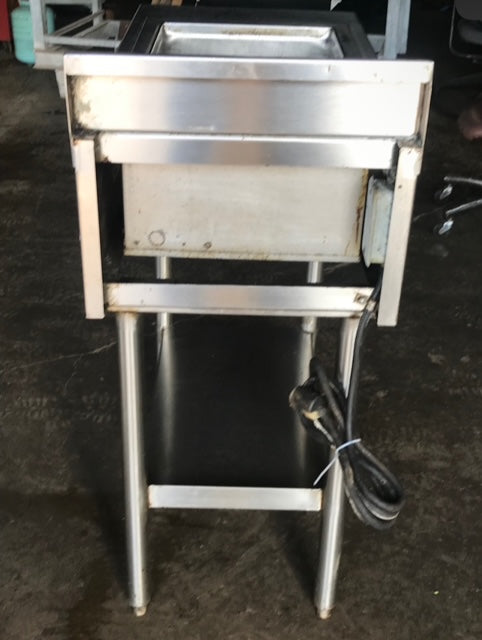 $1000 / Single Well Steam Table Built Into Full Stainless Steel Stand / Excellent Condition / Food Truck Equipment / Restaurant Equipment