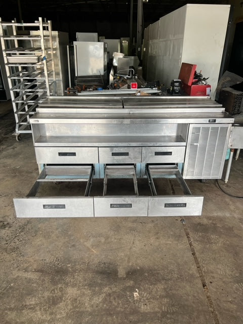 $5000 OBO / 83in 6 Drawer Flip Top Delfield Prep Table / Great Condition / Verified by Licensed Technitican