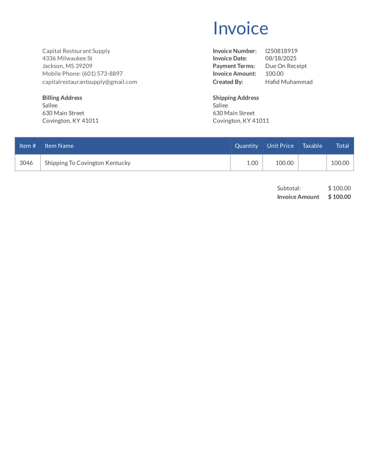 Custom Checkout 81825