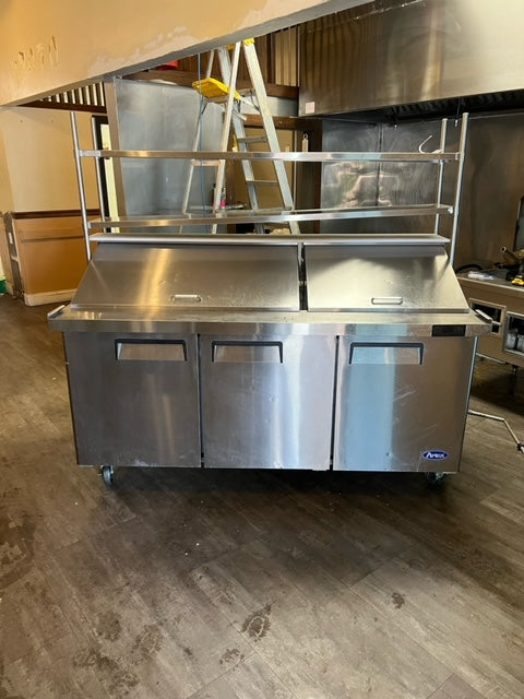 $2500 / Atosa 3 Door Flip Top Sandwich Prep Table / Amazing Condition