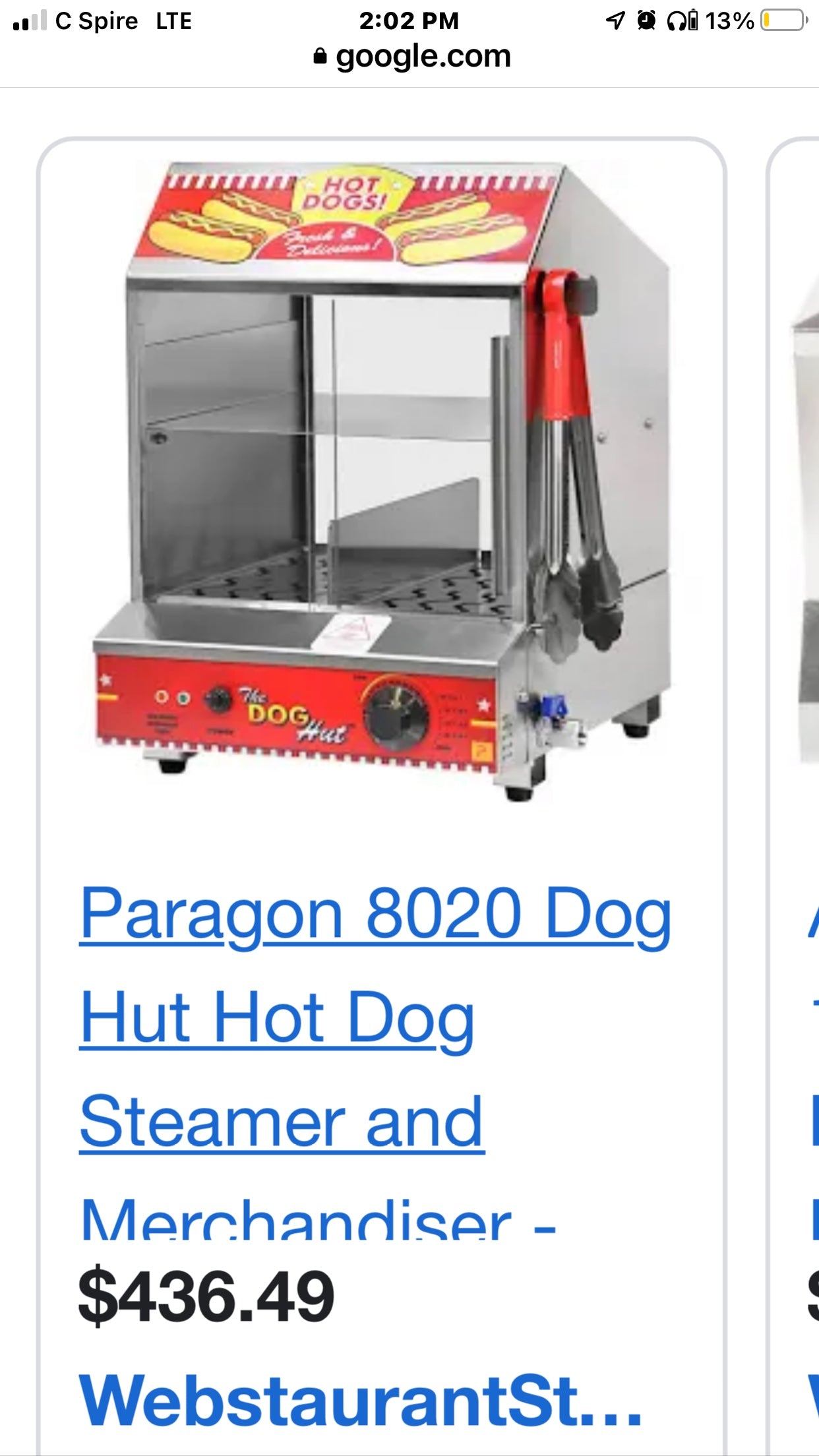 The “Dog Pound” Hotdog Countertop Steamer $375