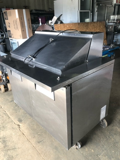 $5000 / True TSSU-48-18M-B-FGLID-HC 48" Sandwich/Salad Prep Table w/ Refrigerated Base,