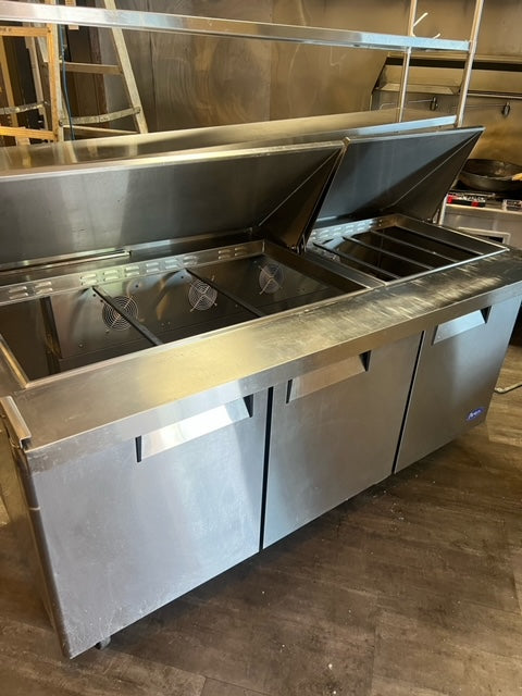 $2500 / Atosa 3 Door Flip Top Sandwich Prep Table / Amazing Condition